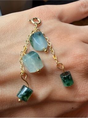 Handcrafted Natural Type A Burmese Jadeite Pebble Charm